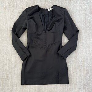 House of CB Freya Corset Black Bodycon Cocktail Dress L